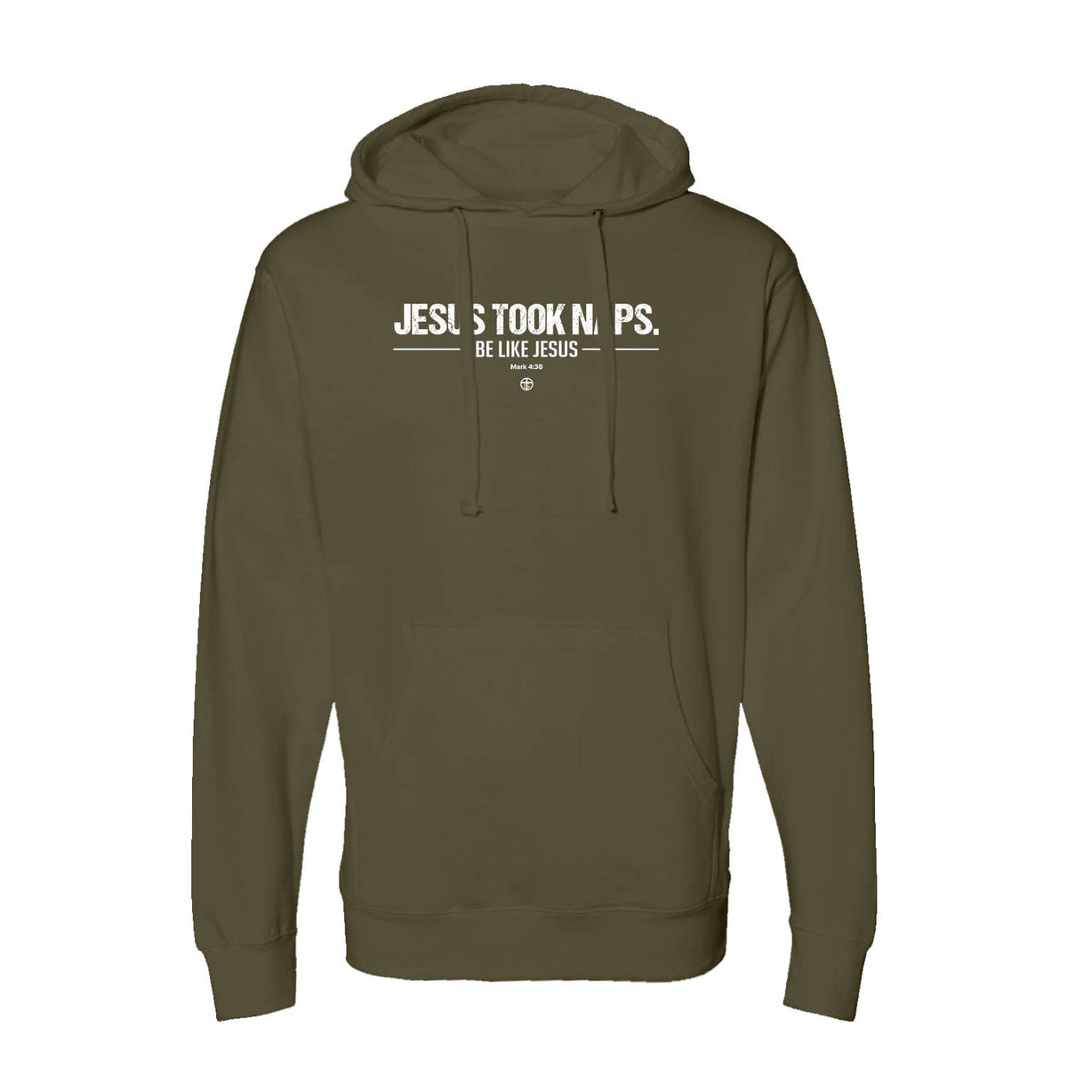 OurTrueGod Customs Apparel Hoodie / Army / S Jesus Took Naps Hoodie