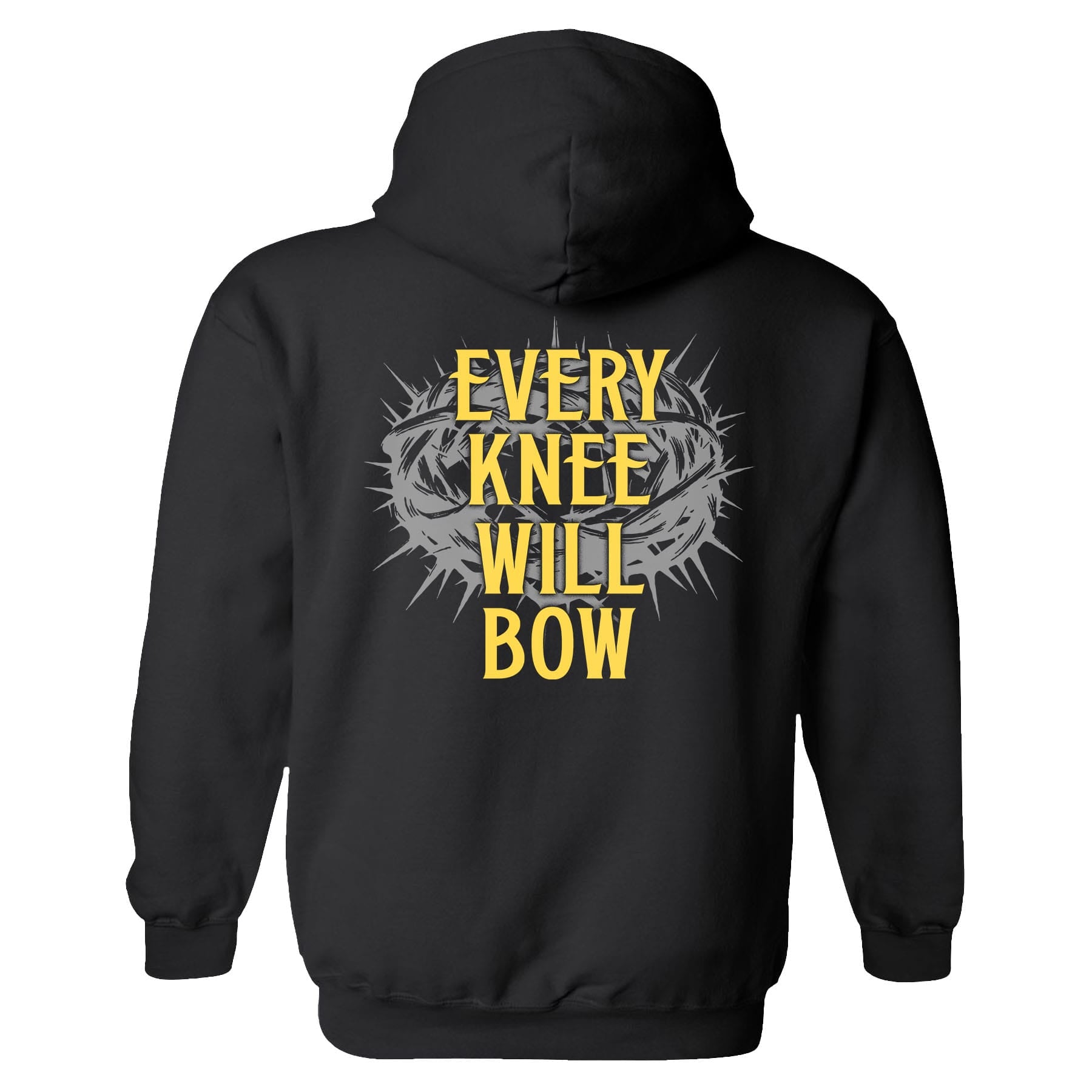 OurTrueGod Customs Apparel Hoodie / Black / S Every Knee Will Bow Hoodie