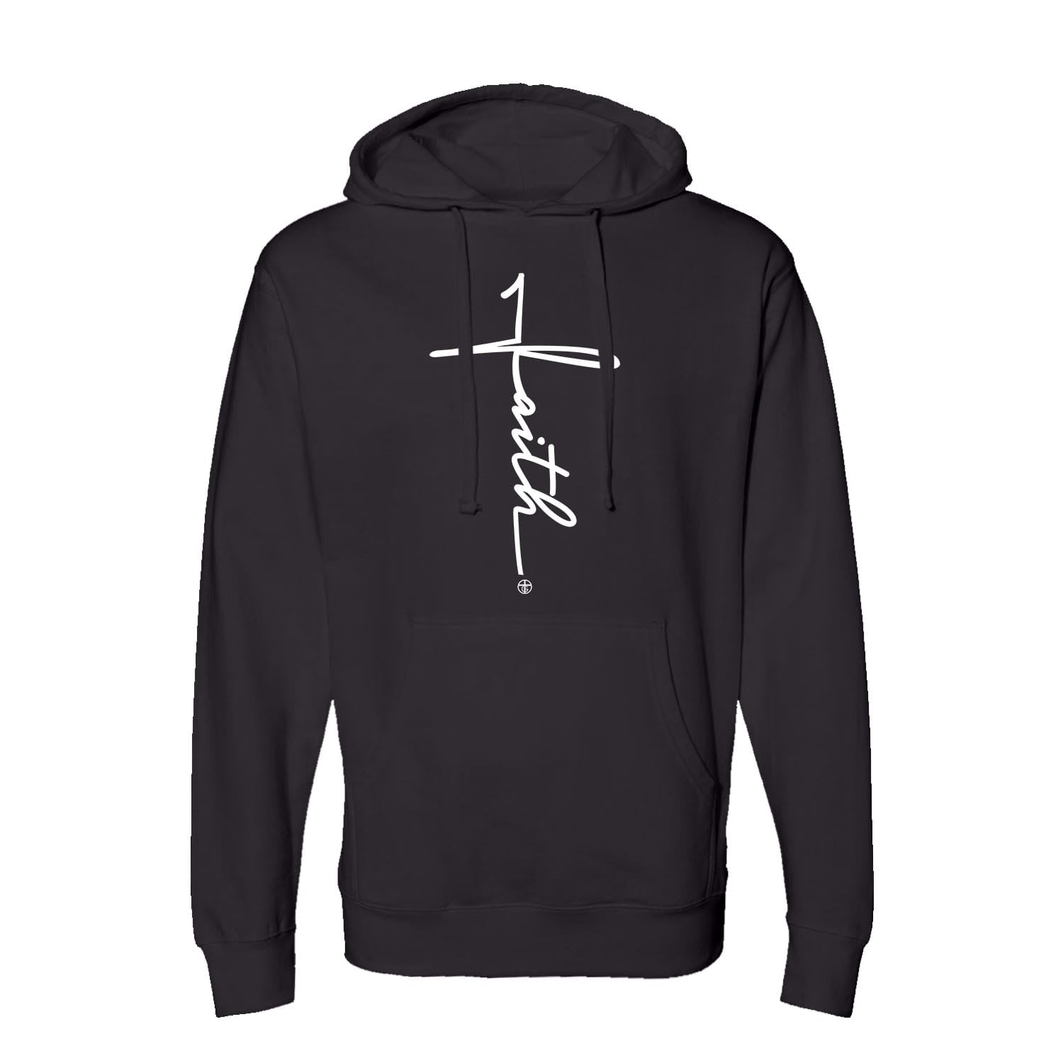 OurTrueGod Customs Apparel Hoodie / Black / S Faith Cross Hoodie