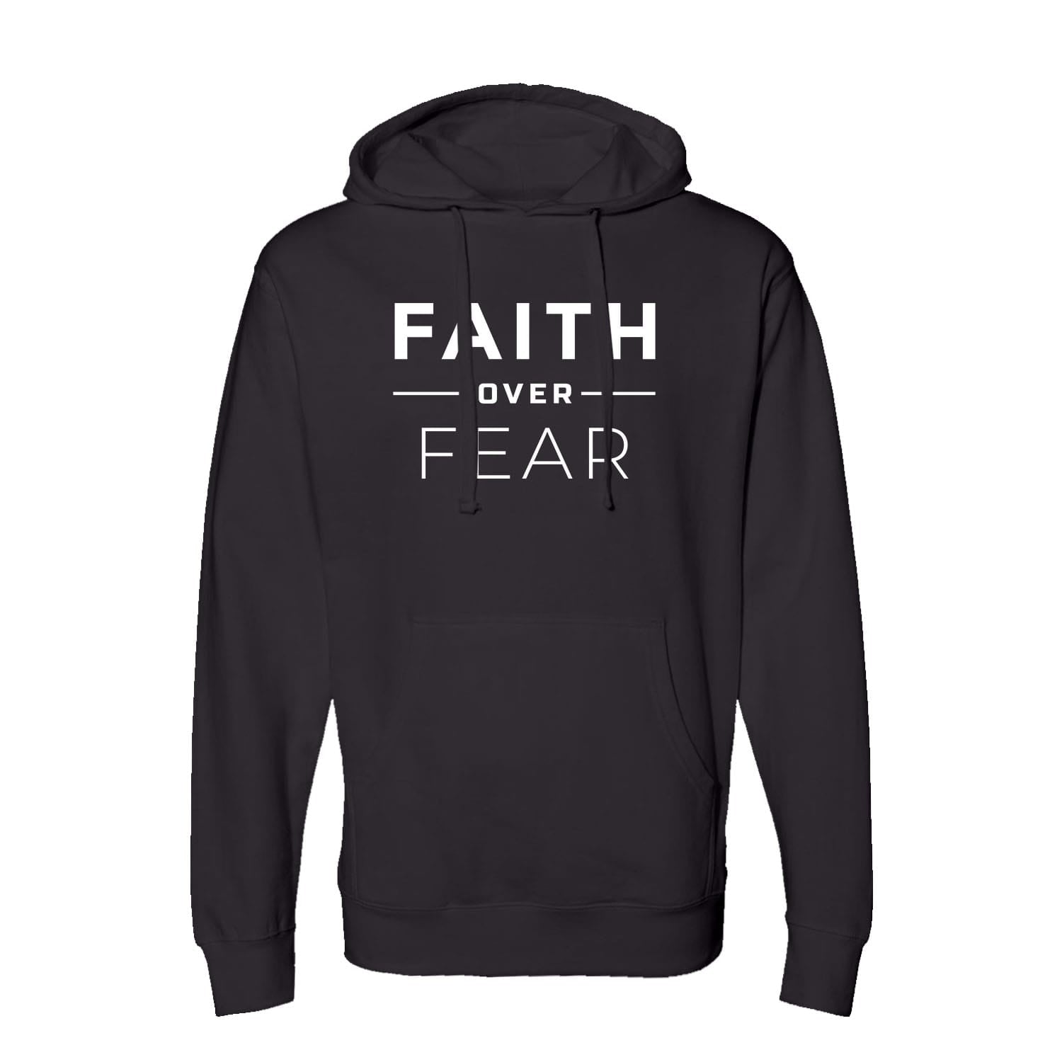OurTrueGod Customs Apparel Hoodie / Black / S Faith Over Fear Hoodie