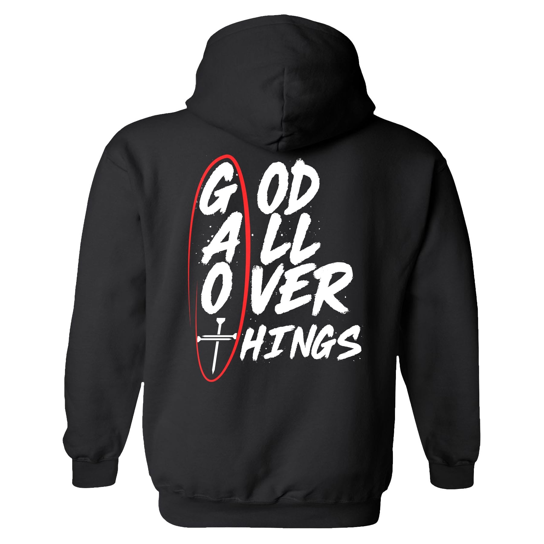 OurTrueGod Customs Apparel Hoodie / Black / S God All Over Things Hoodie