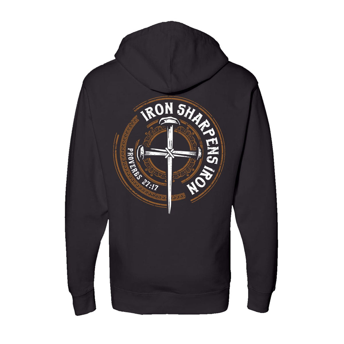 Iron Sharpens Iron - Proverbs 27:17 Hoodie in Black