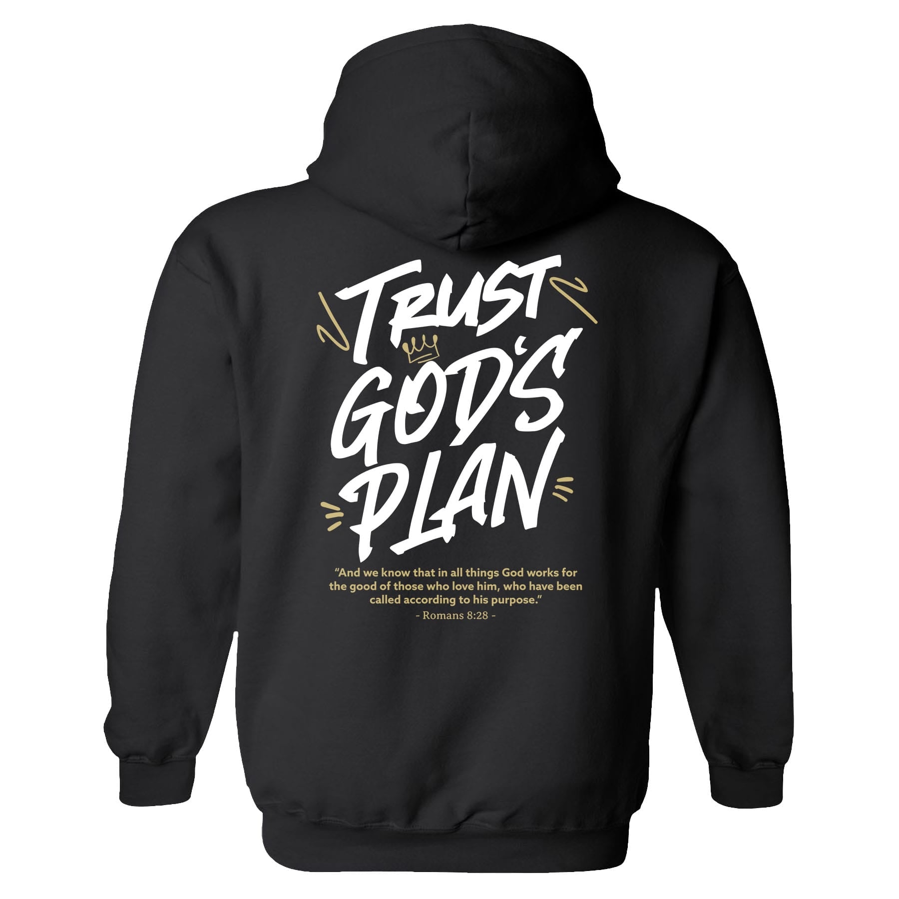 OurTrueGod Customs Apparel Hoodie / Black / S Trust God's Plan Hoodie