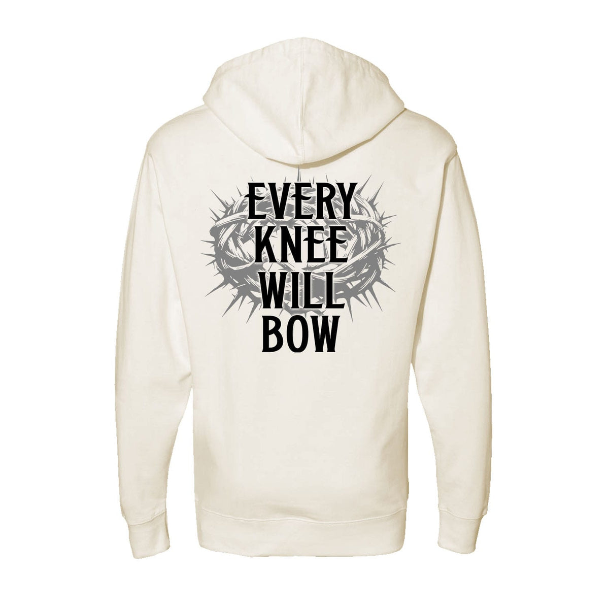 Every Knee Will Bow Hoodie in Bone