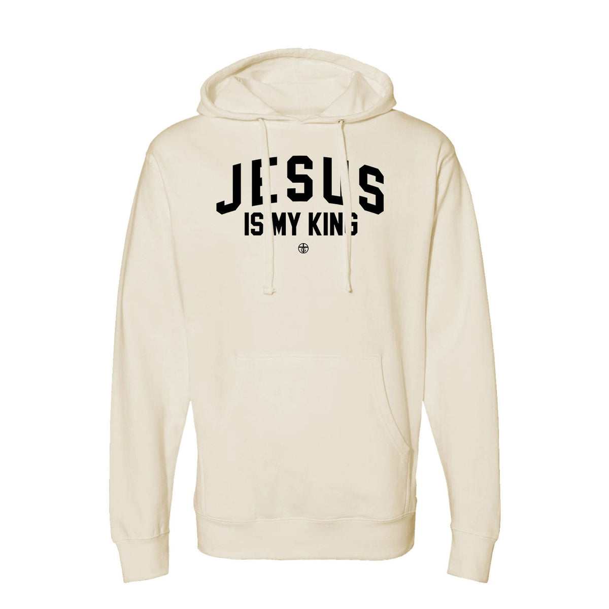Jesus Is My King Hoodie in Bone