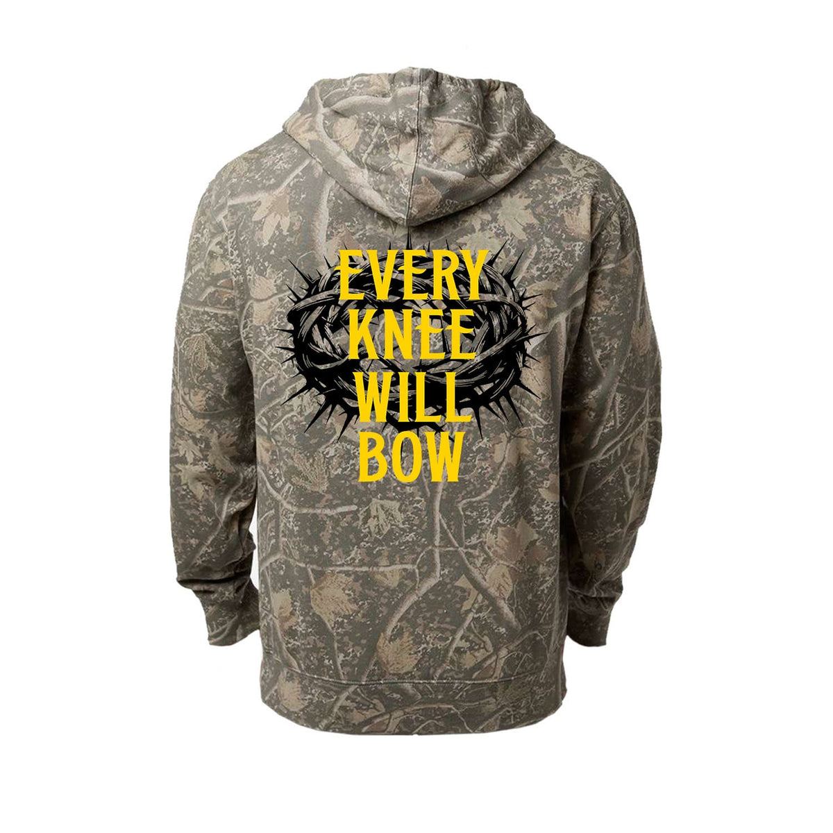 Every Knee Will Bow Hoodie in Deadwood Tree Camo
