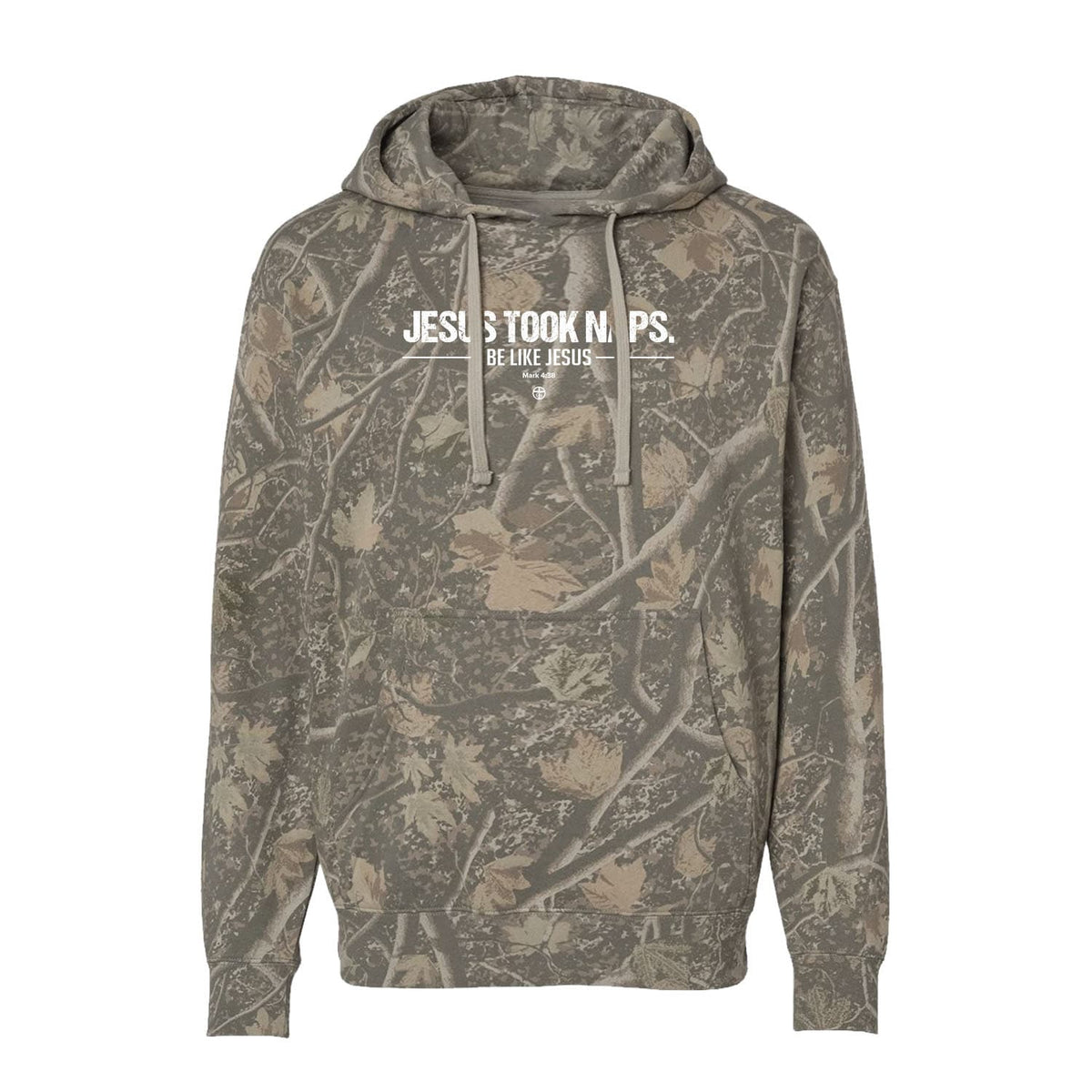 OurTrueGod Customs Apparel Hoodie / Deadwood Tree Camo / S Jesus Took Naps Hoodie