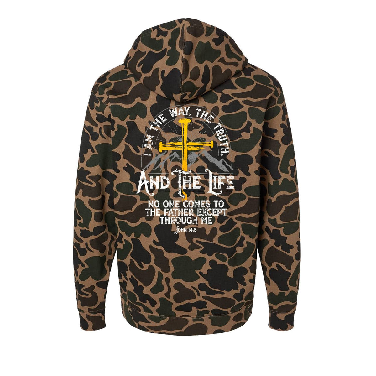 I am the Way, The Truth, And the Life - John 14:6 Hoodie in Duck Camo