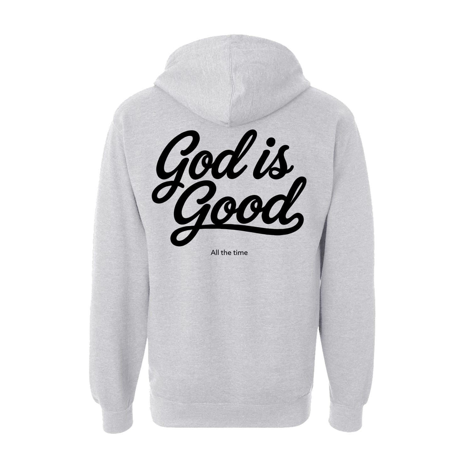 OurTrueGod Customs Apparel Hoodie / Grey Heather / S God Is Good All The Time Hoodie