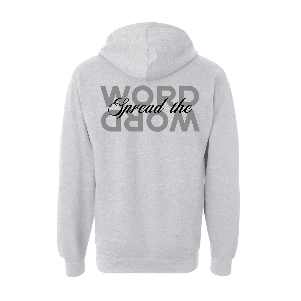 Spread The Word Hoodie in Grey Heather