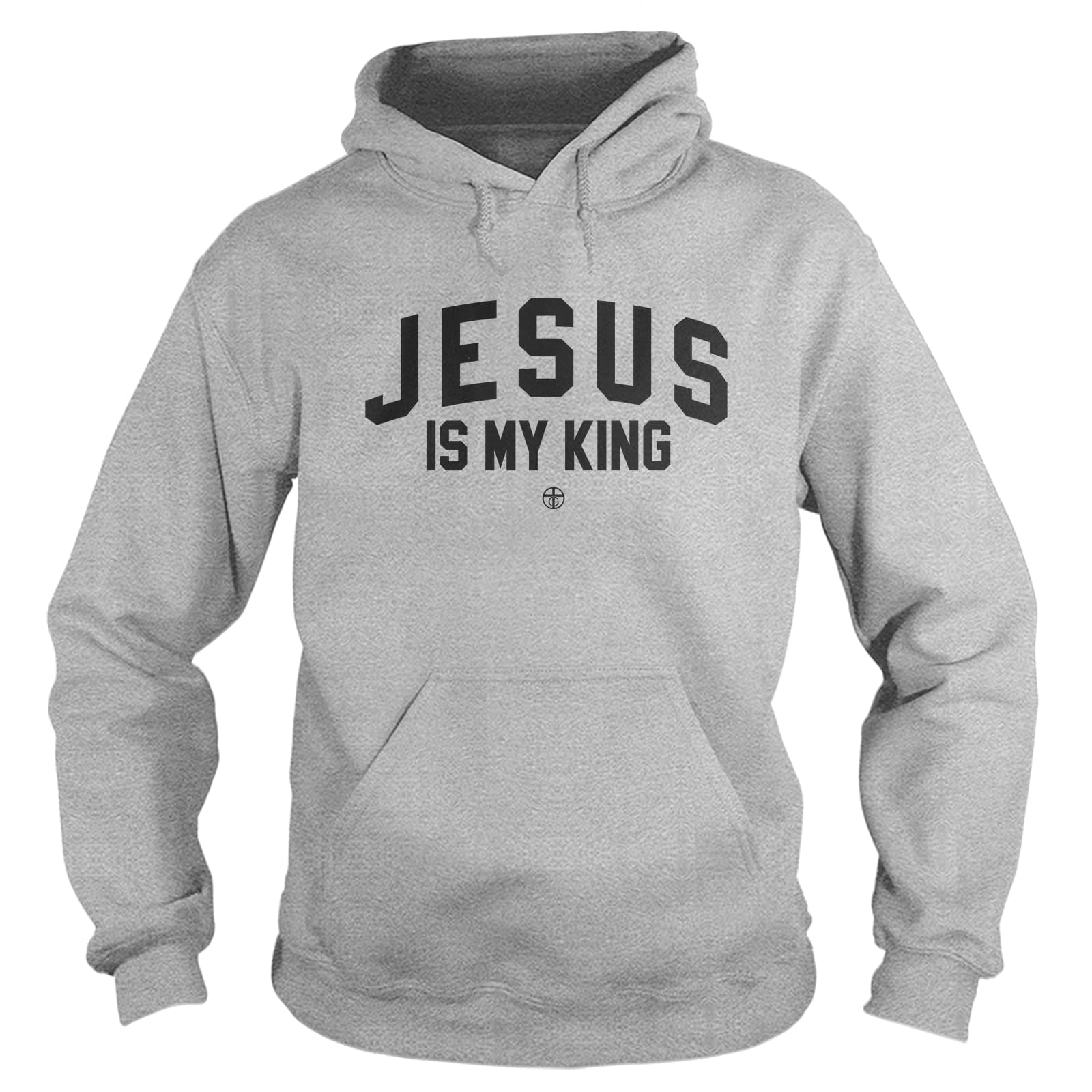 OurTrueGod Customs Apparel Hoodie / Grey / S Jesus Is My King Hoodie