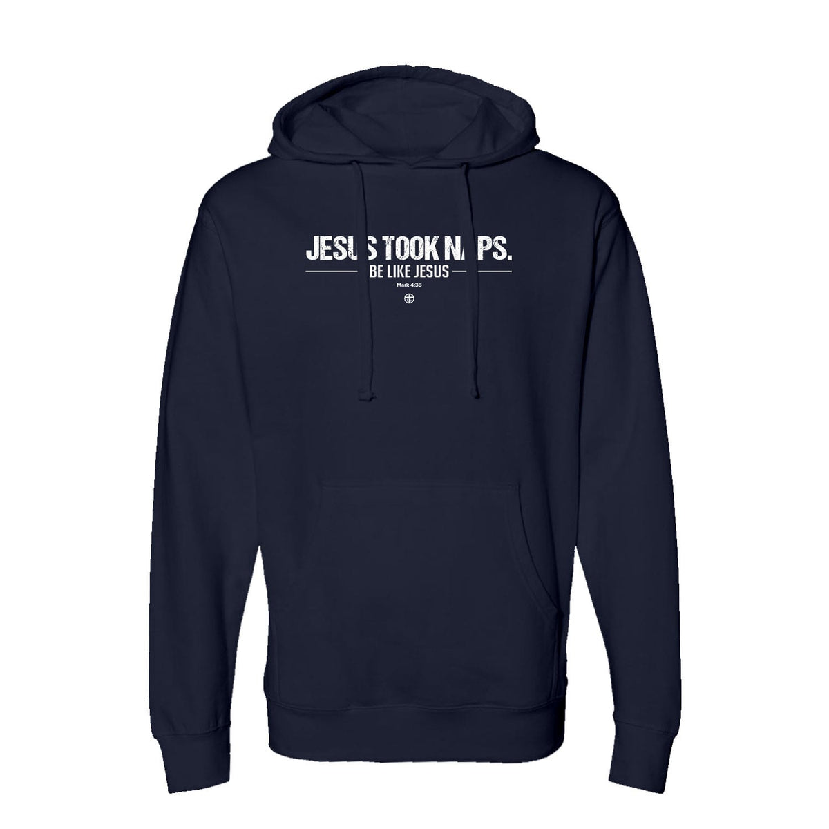 OurTrueGod Customs Apparel Hoodie / Navy / S Jesus Took Naps Hoodie
