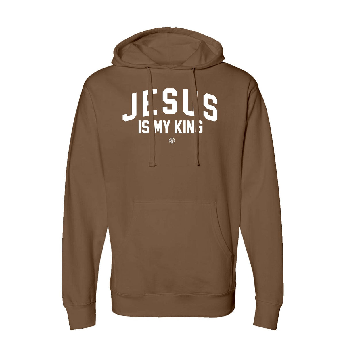 Jesus Is My King Hoodie in Saddle