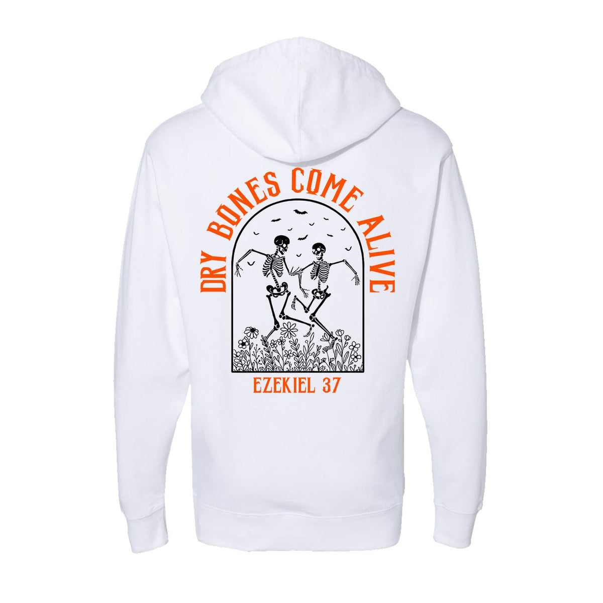 Dry Bones Come Alive Hoodie in White