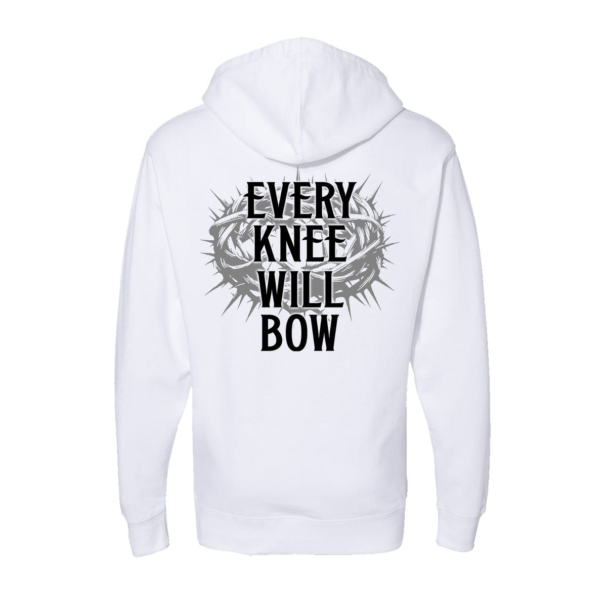 Every Knee Will Bow Hoodie in White