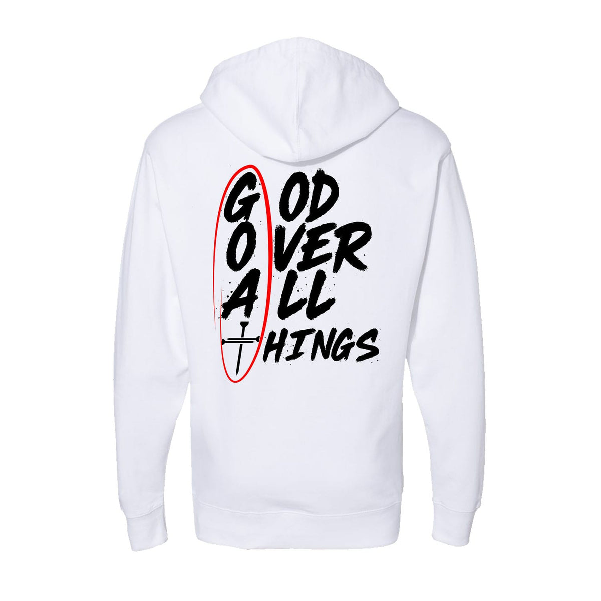 OurTrueGod Customs Apparel Hoodie / White / S God Over All Things Hoodie