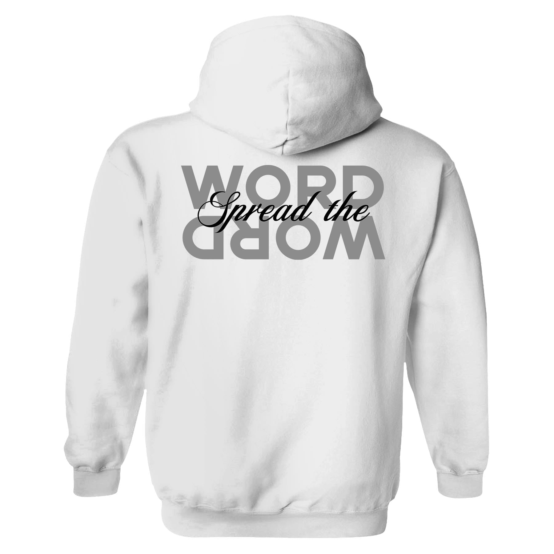 OurTrueGod Customs Apparel Hoodie / White / S Spread The Word Hoodie