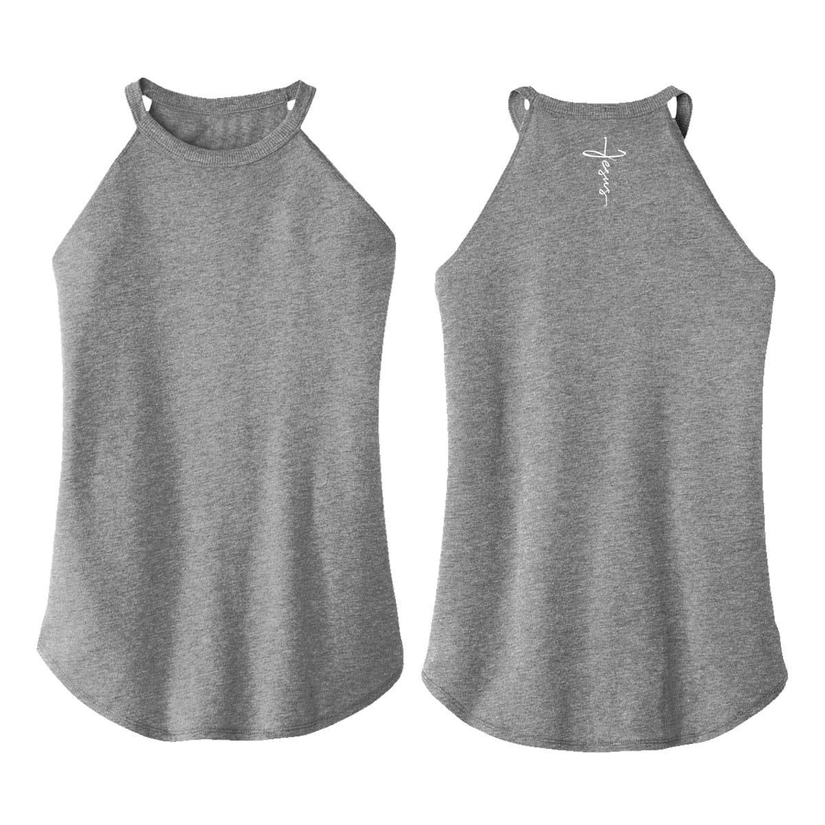 OurTrueGod Customs Apparel Jesus Cross Rocker Tank (Back)