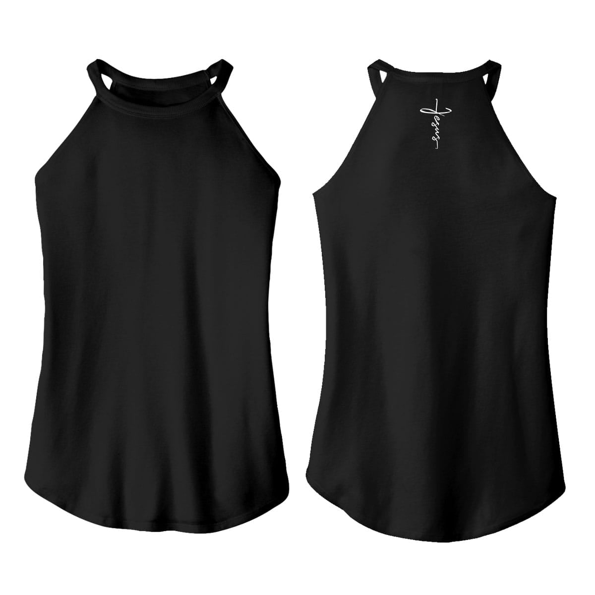 OurTrueGod Customs Apparel Jesus Cross Rocker Tank (Back)