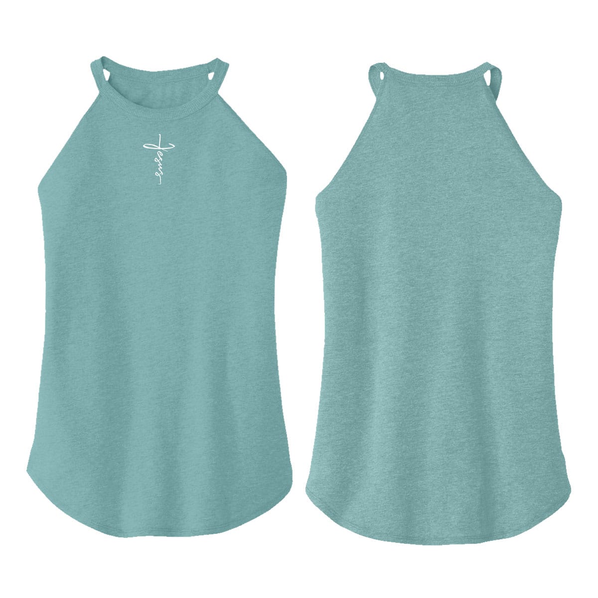 OurTrueGod Customs Apparel Jesus Cross Rocker Tank (Front)