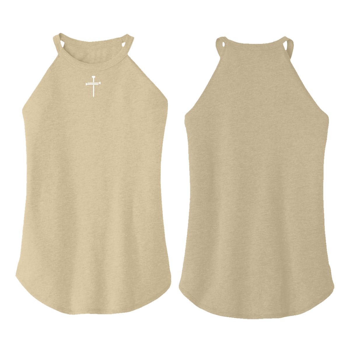 OurTrueGod Customs Apparel Nail Cross Rocker Tank (Front)