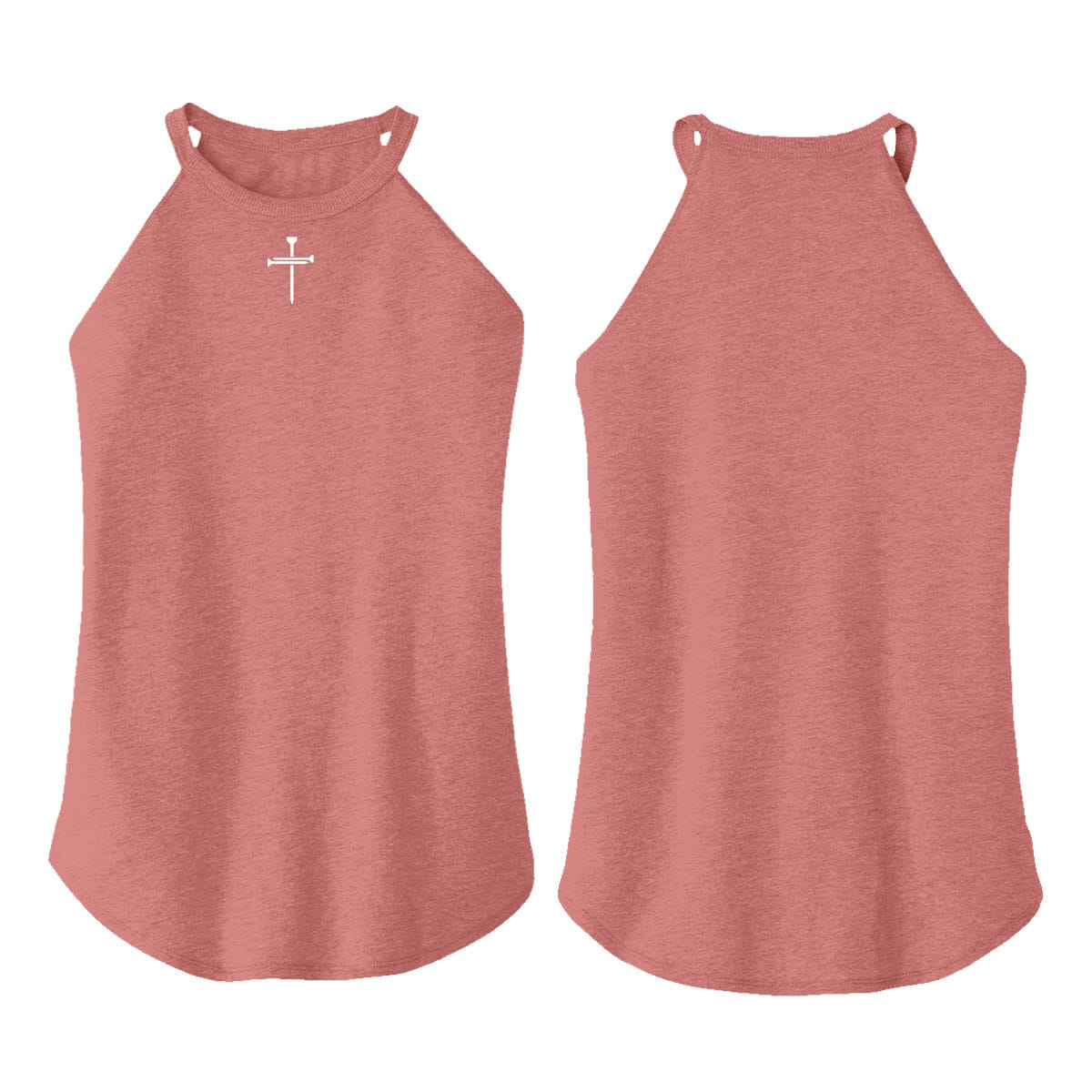 OurTrueGod Customs Apparel Nail Cross Rocker Tank (Front)