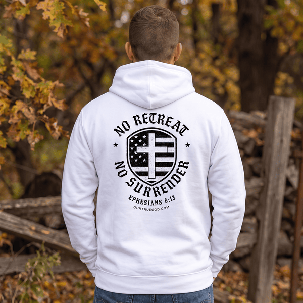 No Retreat Hoodie by Our True God
