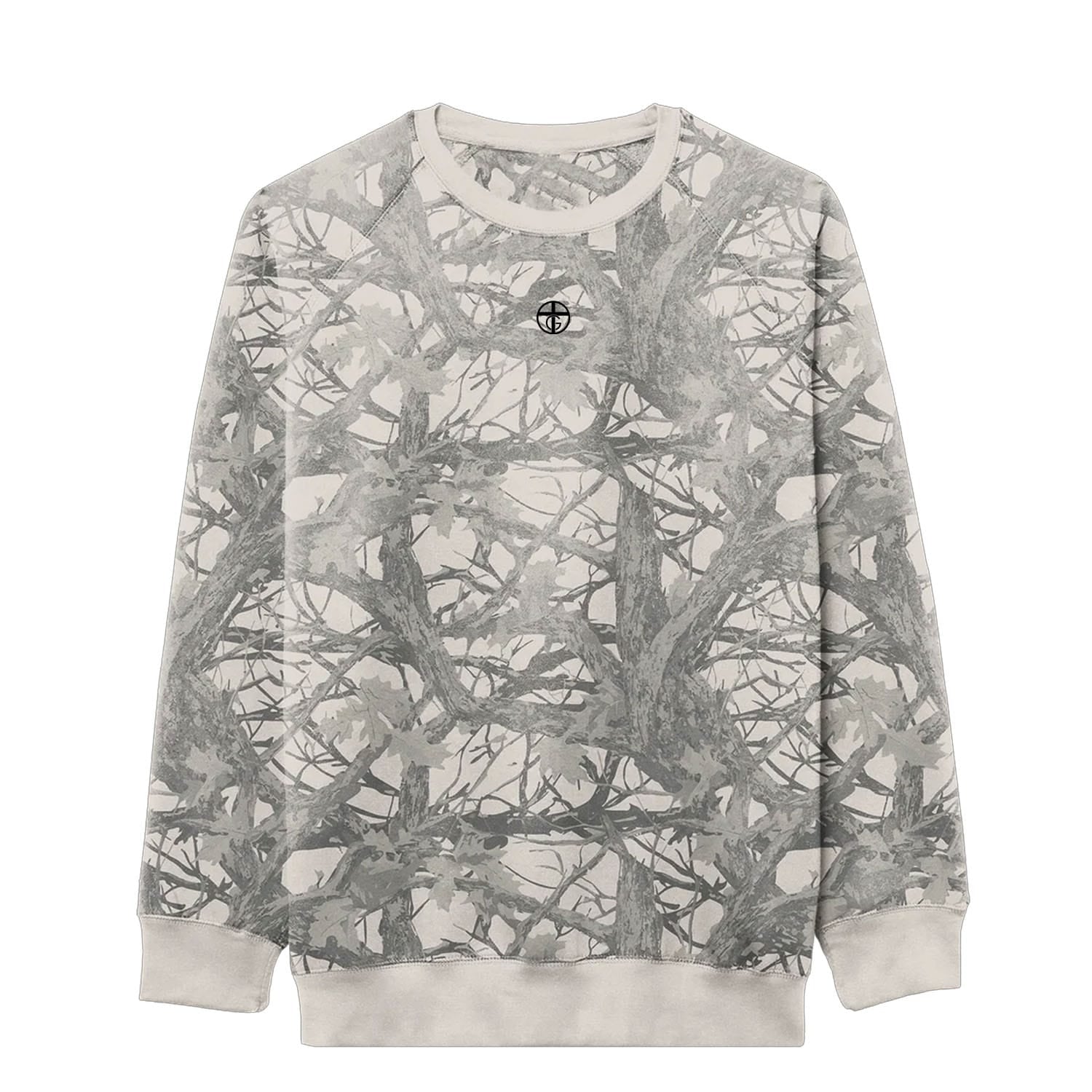 OurTrueGod Customs Apparel Romans 7: Spirit Over Flesh Camo Crewneck Sweatshirt
