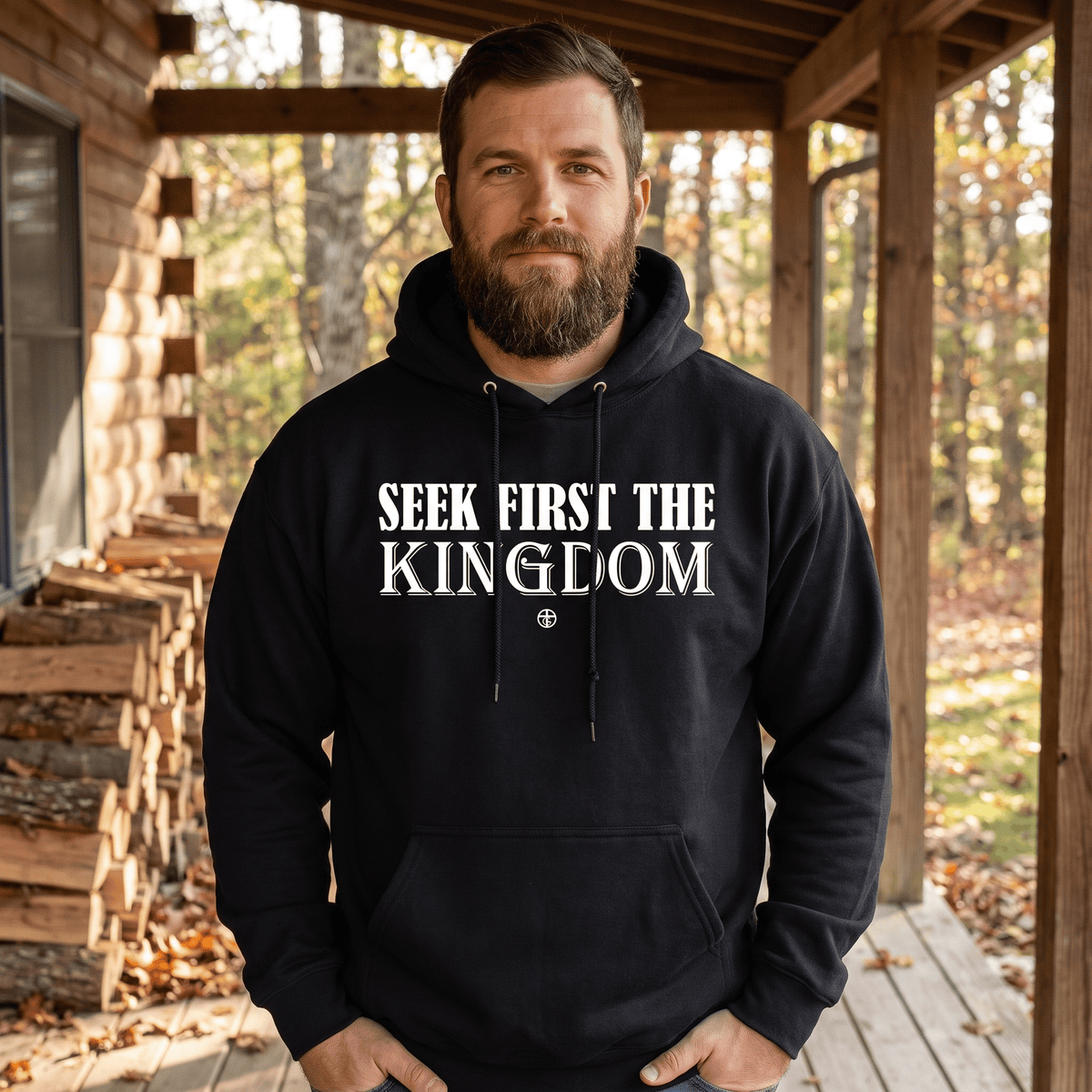 OurTrueGod Customs Apparel Seek First The Kingdom Hoodie