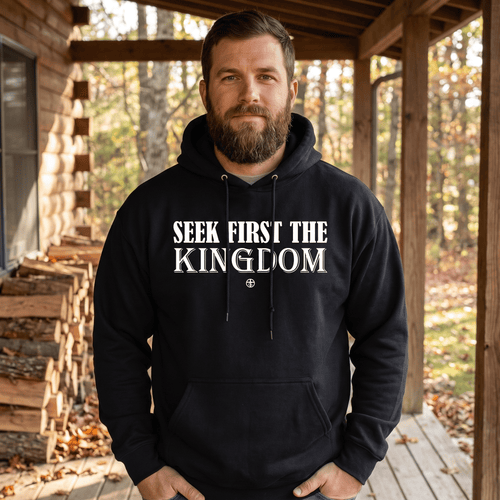 Seek First The Kingdom Hoodie by Our True God