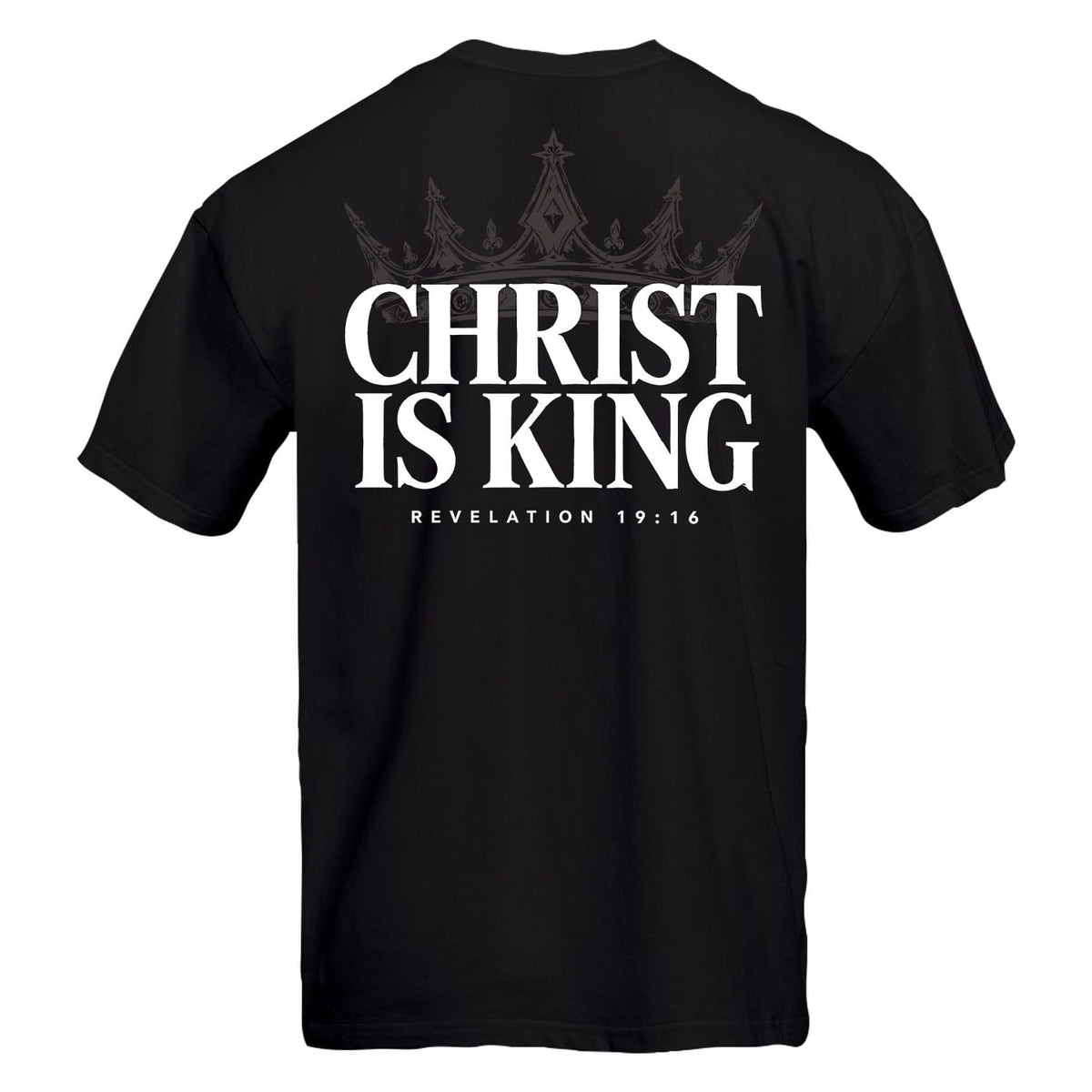 OurTrueGod Customs Apparel T-Shirt / Black / S Christ Is King Heavyweight Tee
