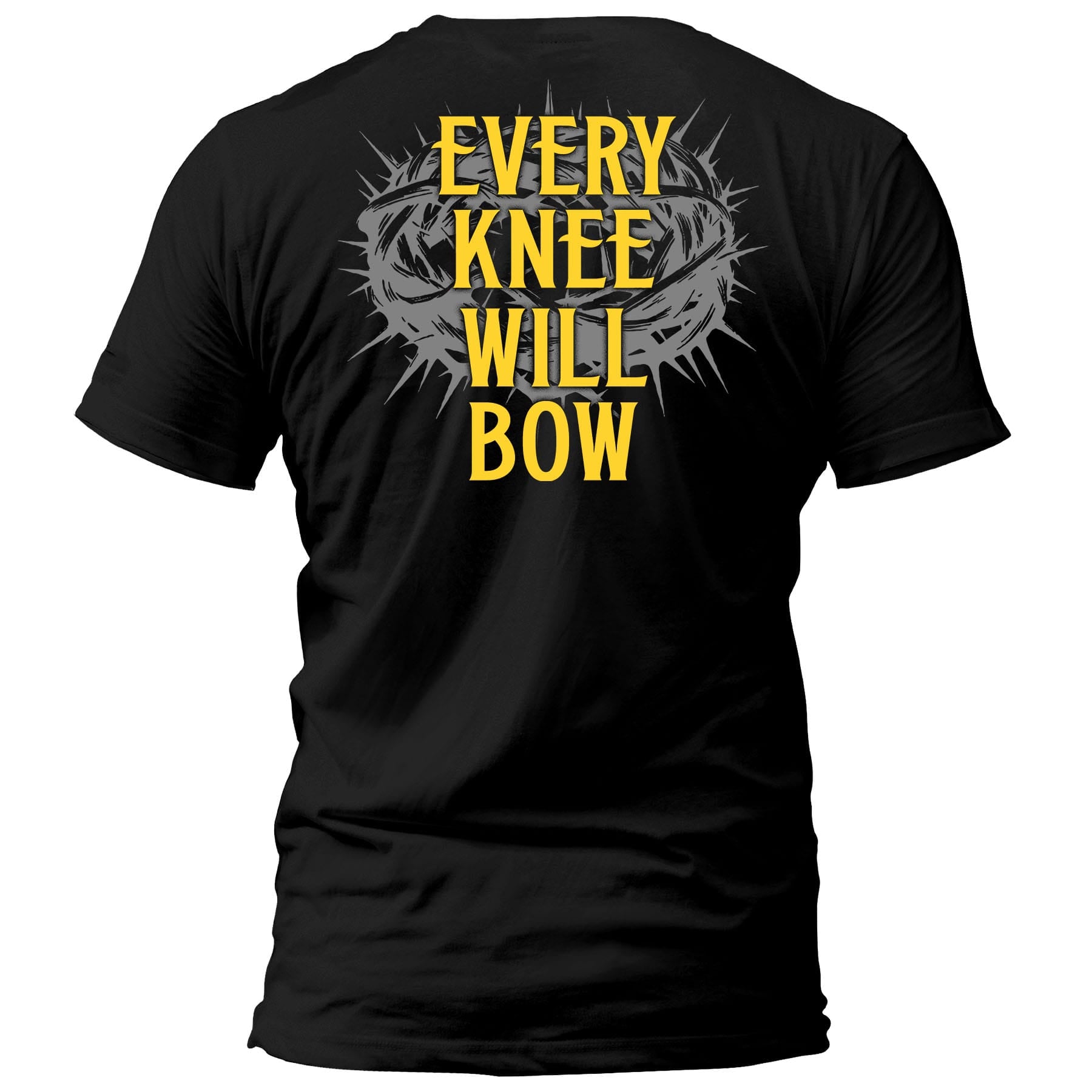 OurTrueGod Customs Apparel T-Shirt / Black / S Every Knee Will Bow T-Shirt