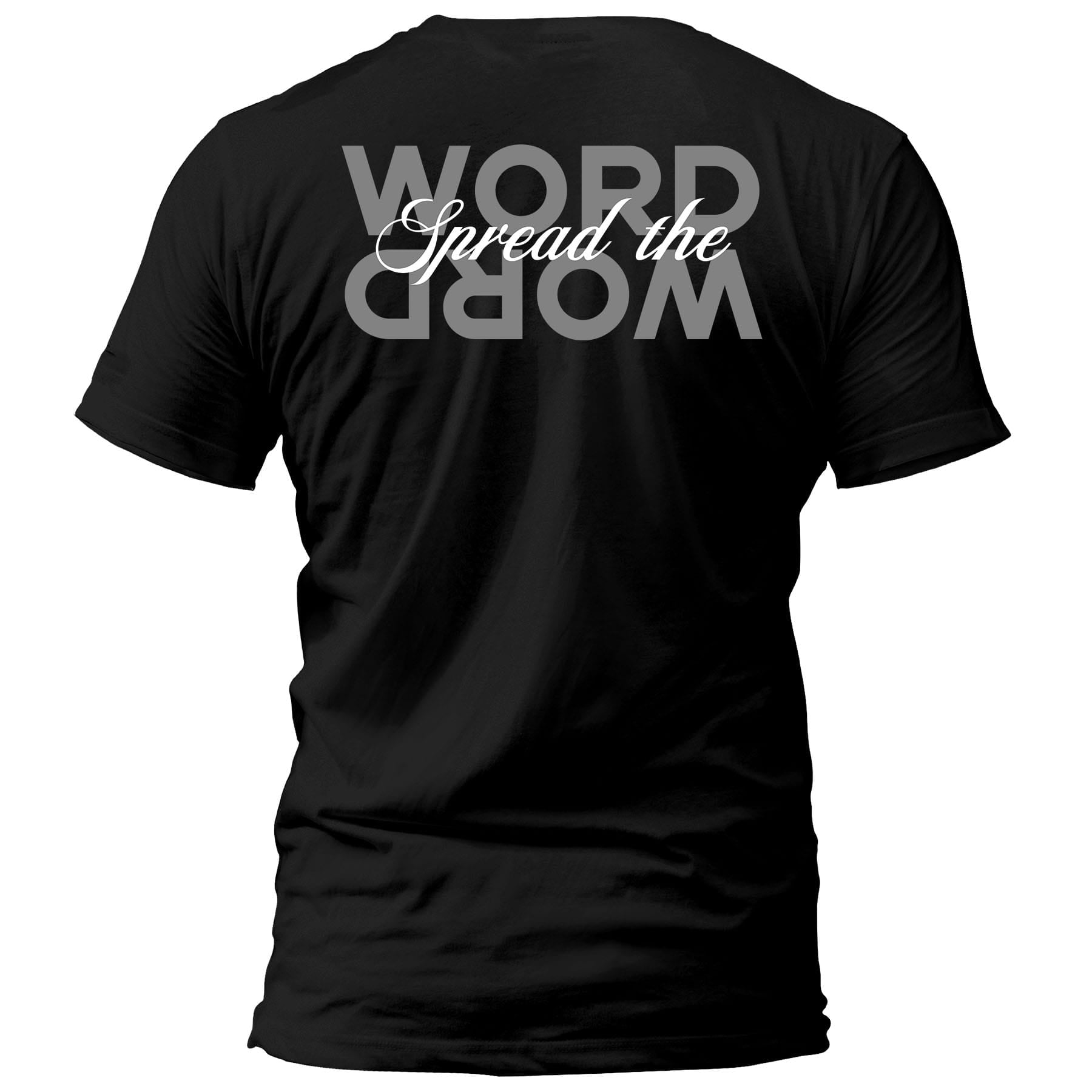OurTrueGod Customs Apparel T-Shirt / Black / S Spread The Word T-Shirt