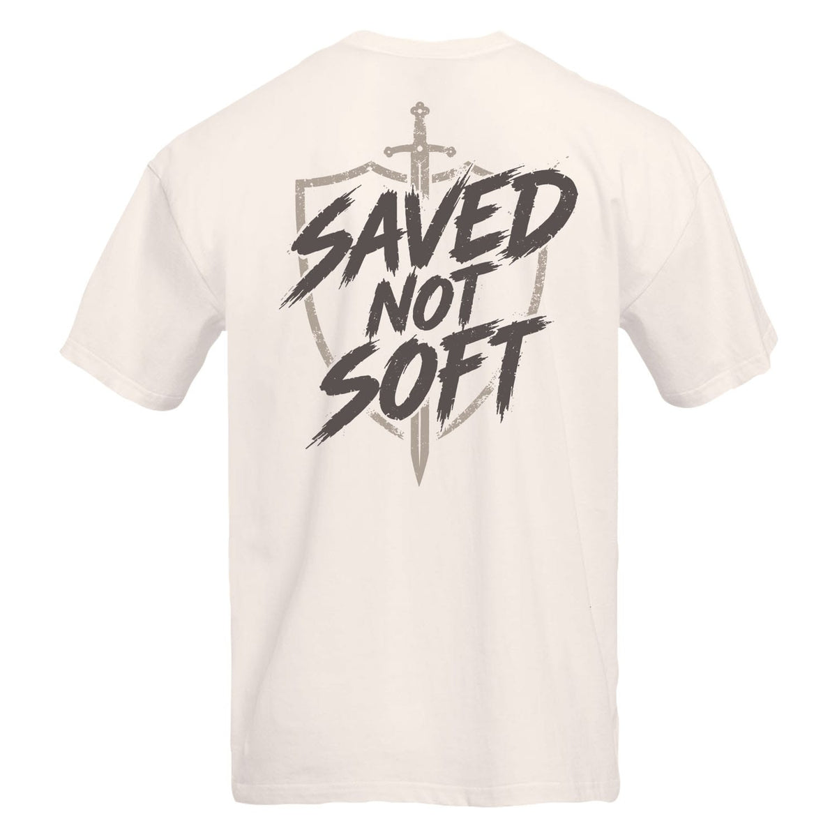 OurTrueGod Customs Apparel T-Shirt / Bone / S Saved Not Soft Heavyweight Tee