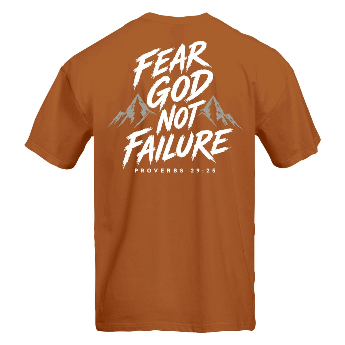 OurTrueGod Customs Apparel T-Shirt / Clay / S Fear God Not Failure Heavyweight Tee