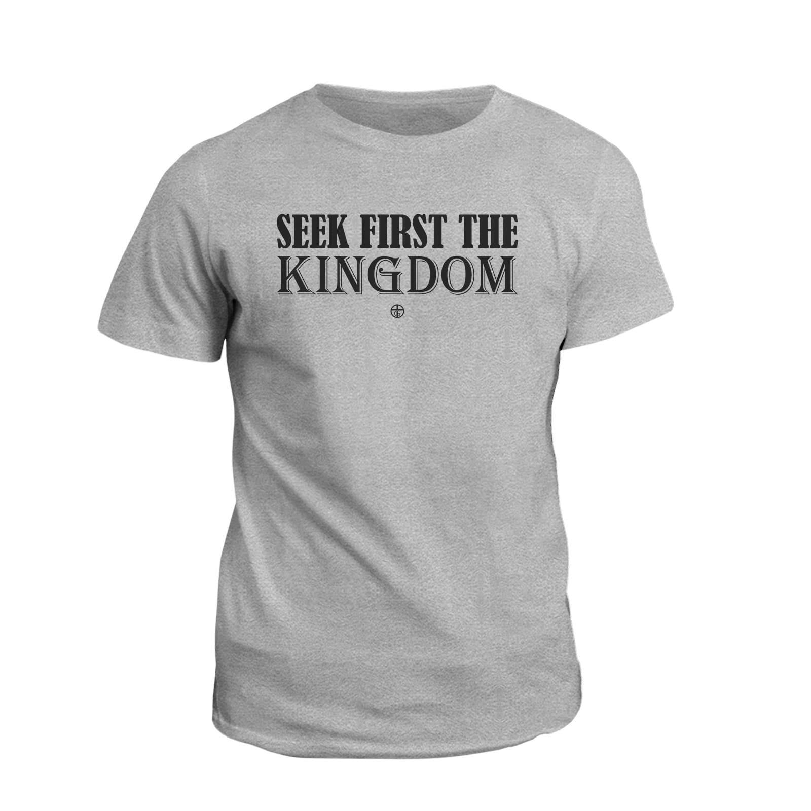 OurTrueGod Customs Apparel T-Shirt / Grey / S Seek First The Kingdom T-Shirt