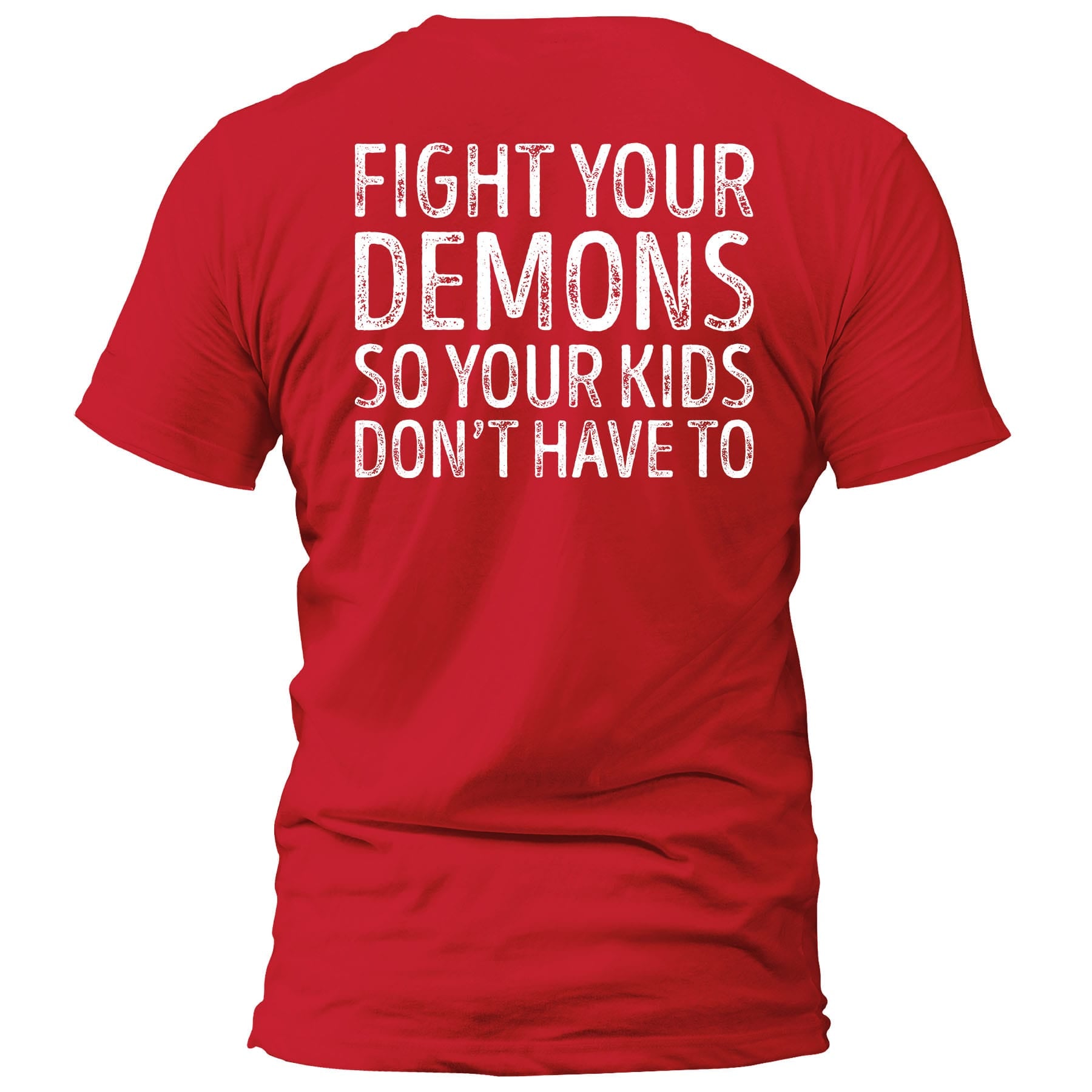 OurTrueGod Customs Apparel T-Shirt / Red / S Fight Your Demons T-Shirt