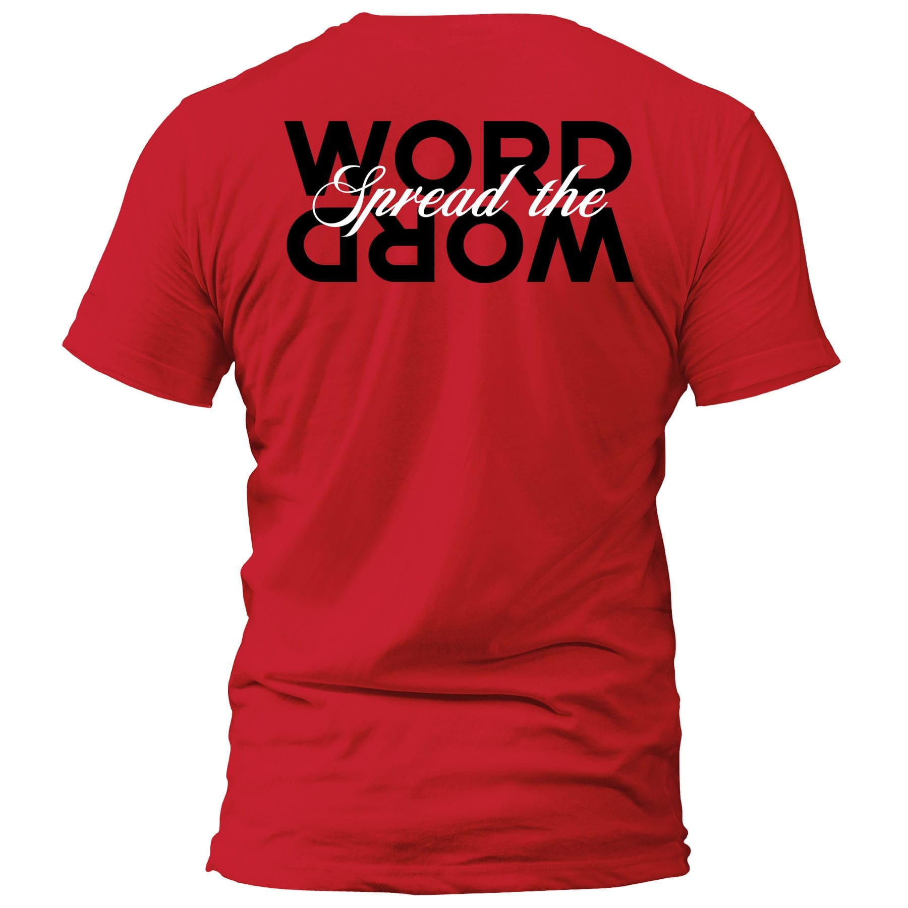 OurTrueGod Customs Apparel T-Shirt / Red / S Spread The Word T-Shirt
