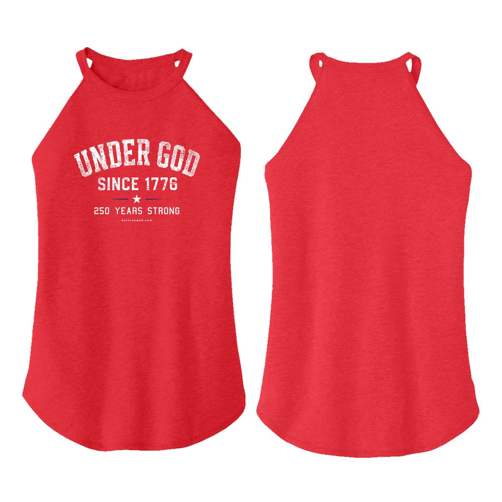 Buy Under God Since 1776 - 250 Years Strong Rocker Tank (Front) Online
