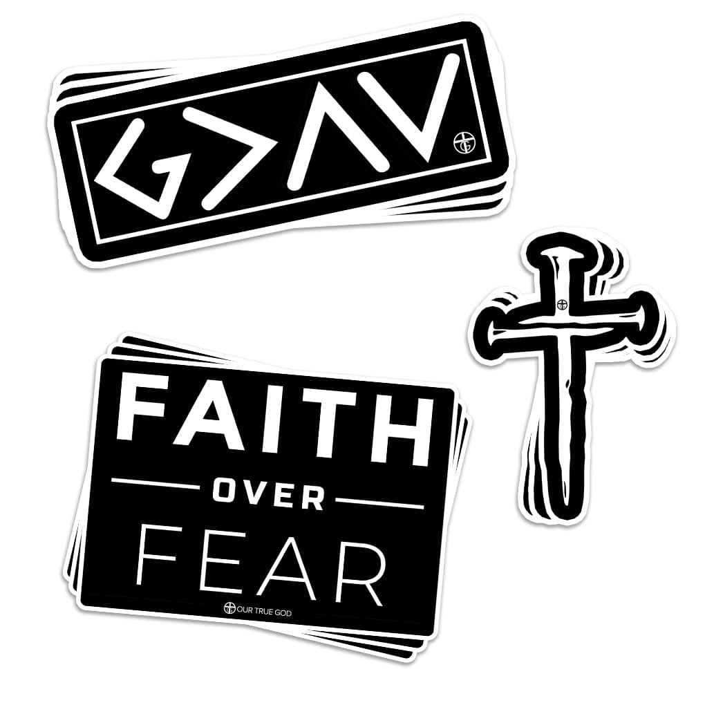 OurTrueGod Customs Decal Vol. 2 – Our True God Decal 3 Pack