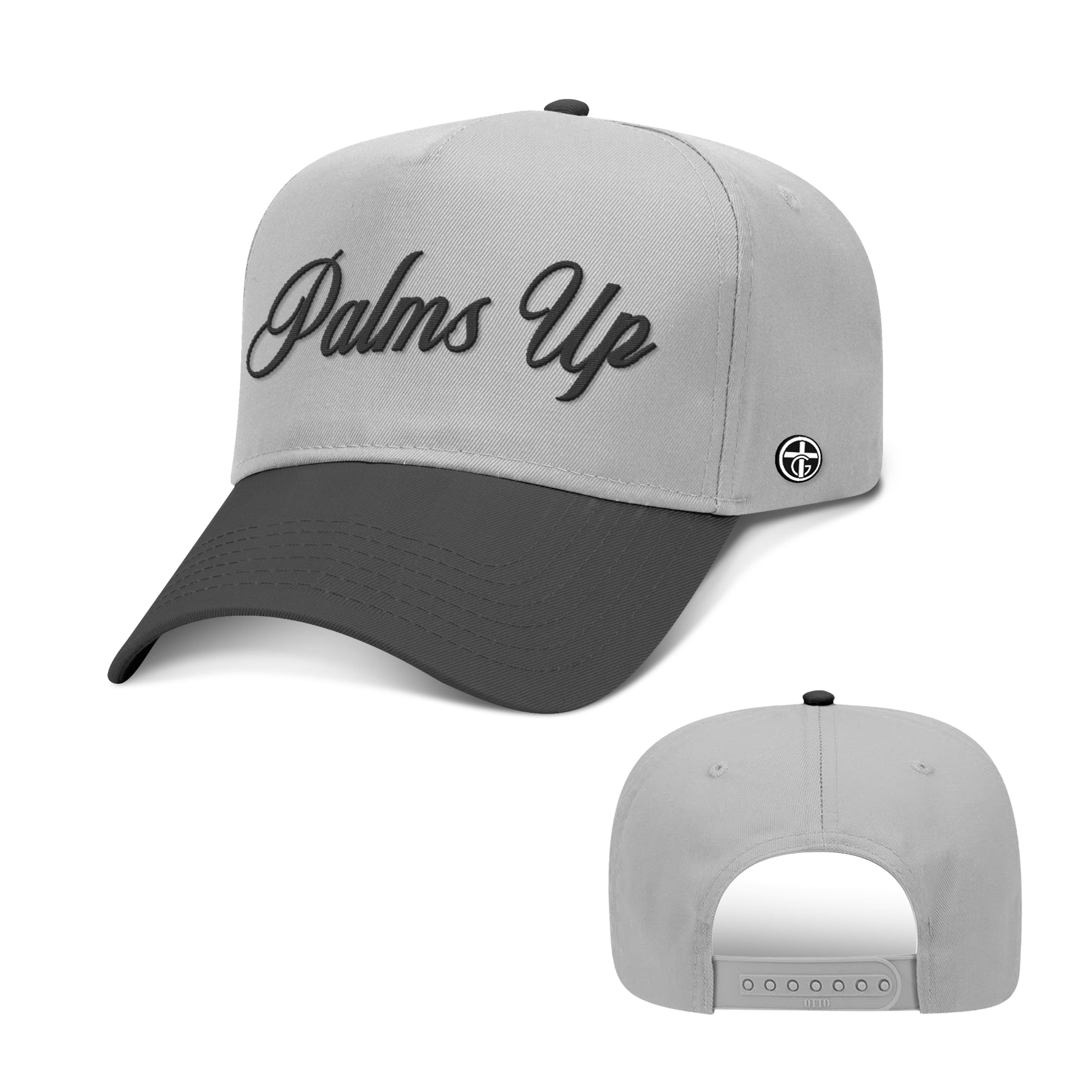 OurTrueGod Customs Hat Baseball / Black and Grey / One Size Palms Up Two Tone Hats