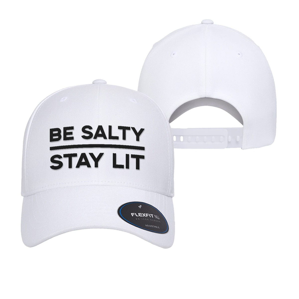 OurTrueGod Customs Hat Be Salty Stay Lit Premium Flexfit Hats
