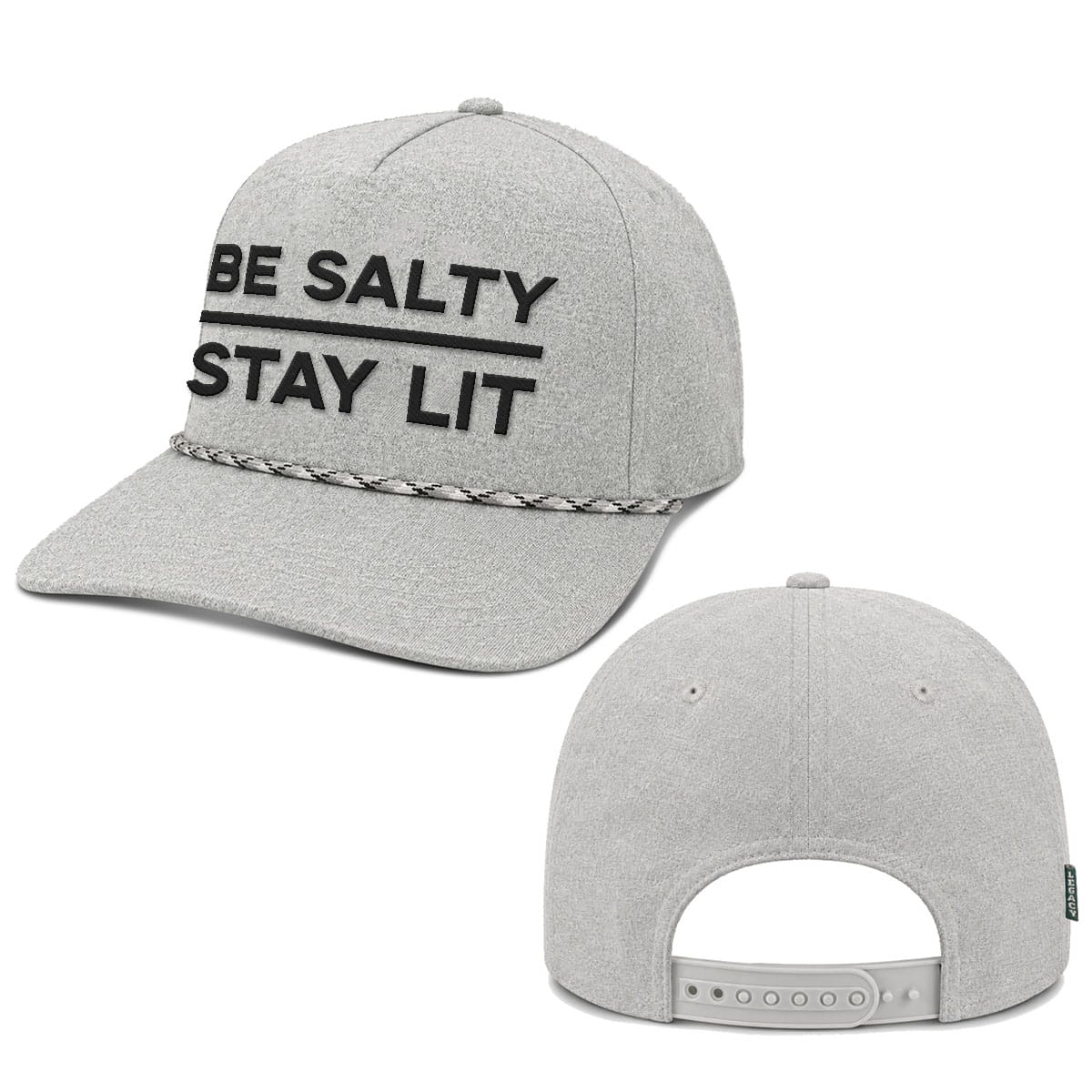 OurTrueGod Customs Hat Be Salty Stay Lit Rope Hats