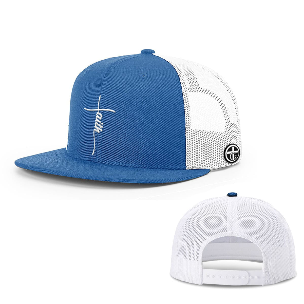 OurTrueGod Customs Hat Faith Cross Center Hats