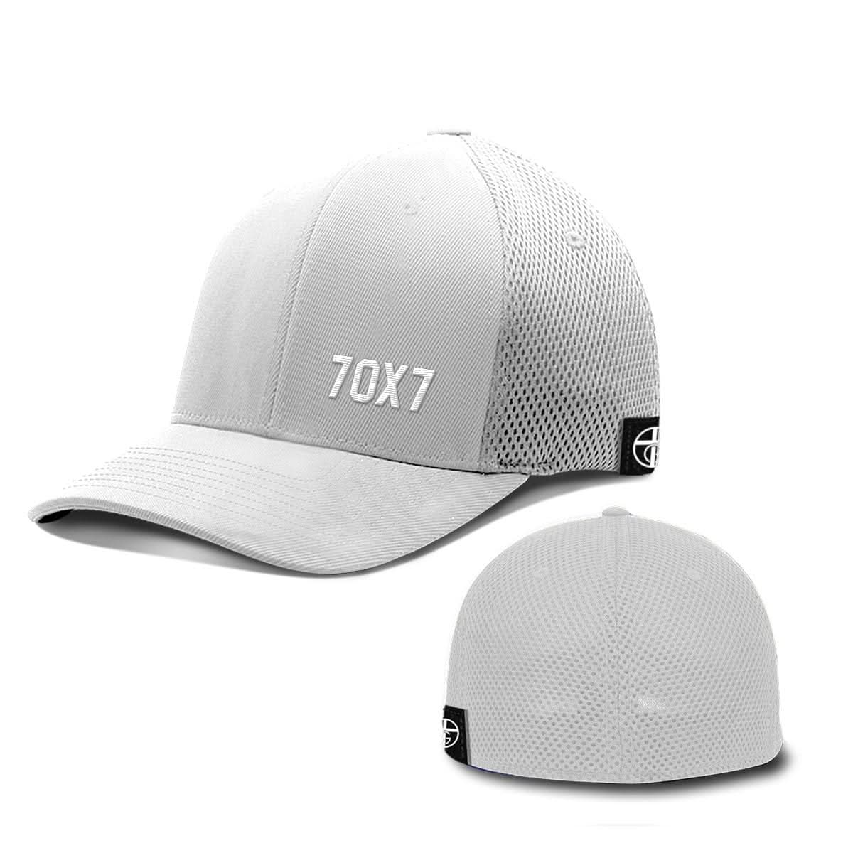 OurTrueGod Customs Hat Flexfit / Whiteout / S/M Seventy Times Seven Lower Left Hats