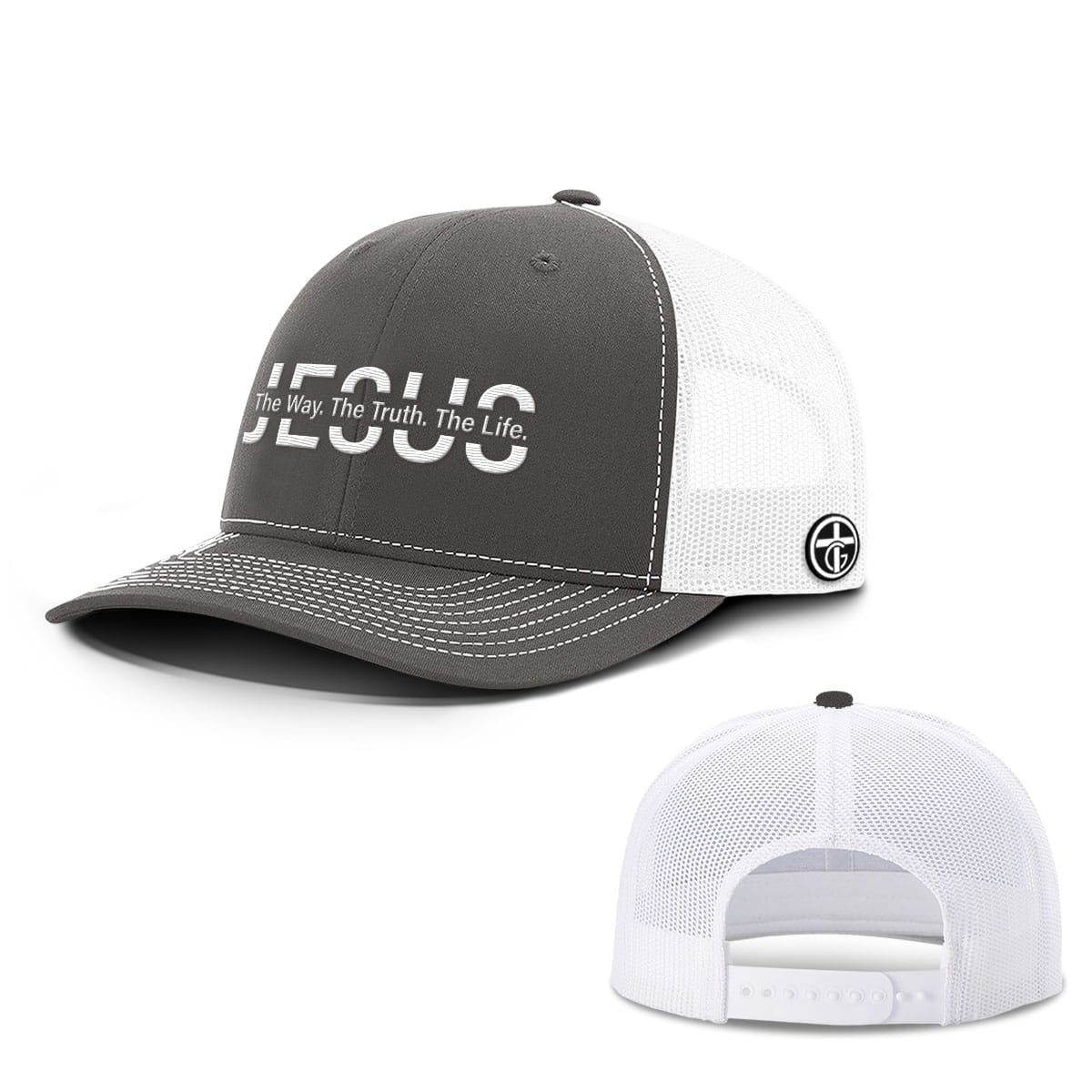 OurTrueGod Customs Hat Jesus The Way. The Truth. The Life. Hats