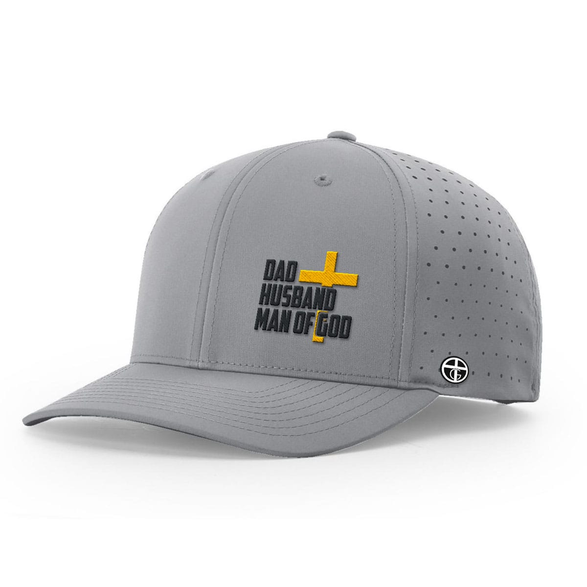 OurTrueGod Customs Hat Performance Hat / Grey / S Dad, Husband, Man of God Performance Hats
