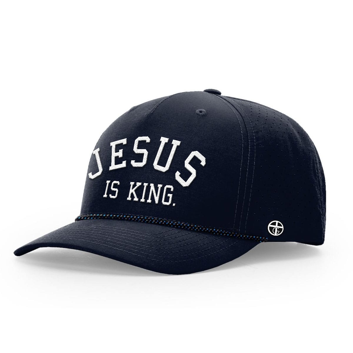 OurTrueGod Customs Hat Performance Hat / Navy and Midnight Navy / One Size Jesus Is King Performance Rope Hats