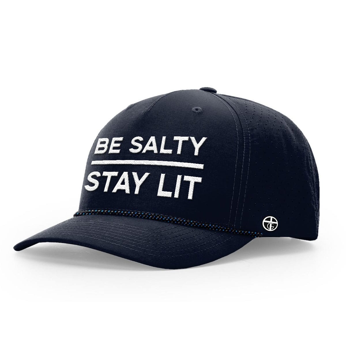 OurTrueGod Customs Hat Performance Hat / Navy / One Size Be Salty Stay Lit Performance Rope Hats