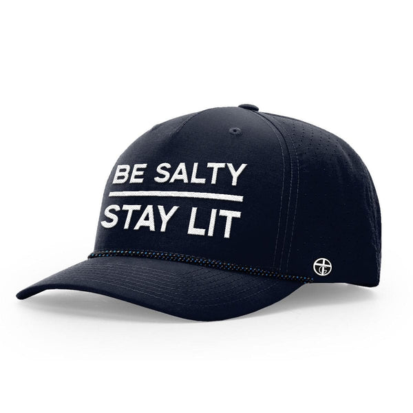 OurTrueGod Customs Hat Performance Hat / Navy / One Size Be Salty Stay Lit Performance Rope Hats